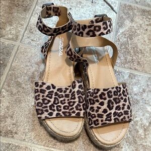 Soda Women's Leopard Print Sandals